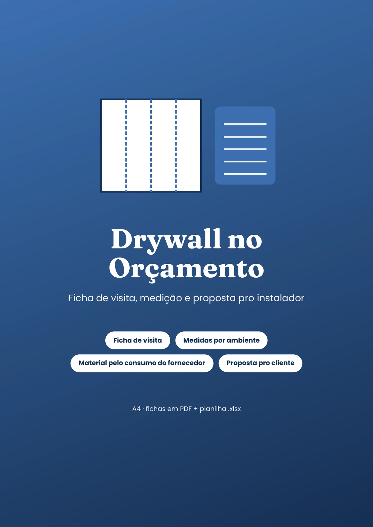 Página real do PDF Drywall no Orçamento: capa